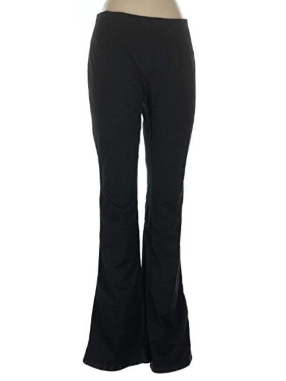 Zella Black Leggings High Waisted Flared Leg Spandex 12 Large